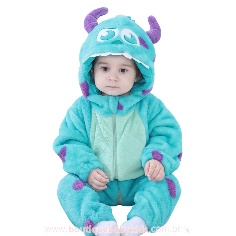 Macacão Bebê Fantasia Sulley Monstros S.A - Frete Grátis – Boutique Baby  Kids