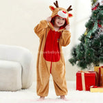 Macacão Infantil Temático Rena do Natal com Capuz 3D - Boutique Baby Kids