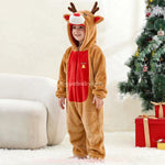 Macacão Infantil Temático Rena do Natal com Capuz 3D - Boutique Baby Kids