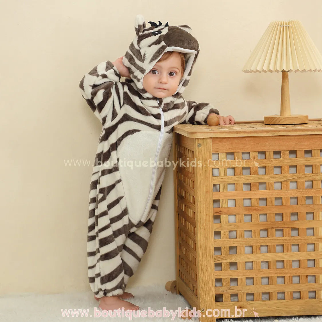 Macacão Bebê Fantasia Bichinho Zebrinha - Boutique Baby Kids