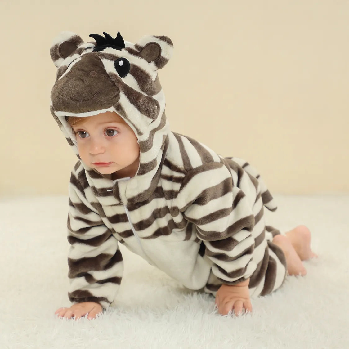Macacão Bebê Fantasia Bichinho Zebrinha - Boutique Baby Kids