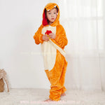 Macacão Infantil Fantasia Kigurumi Pokémon Charmander Laranja - Boutique Baby Kids