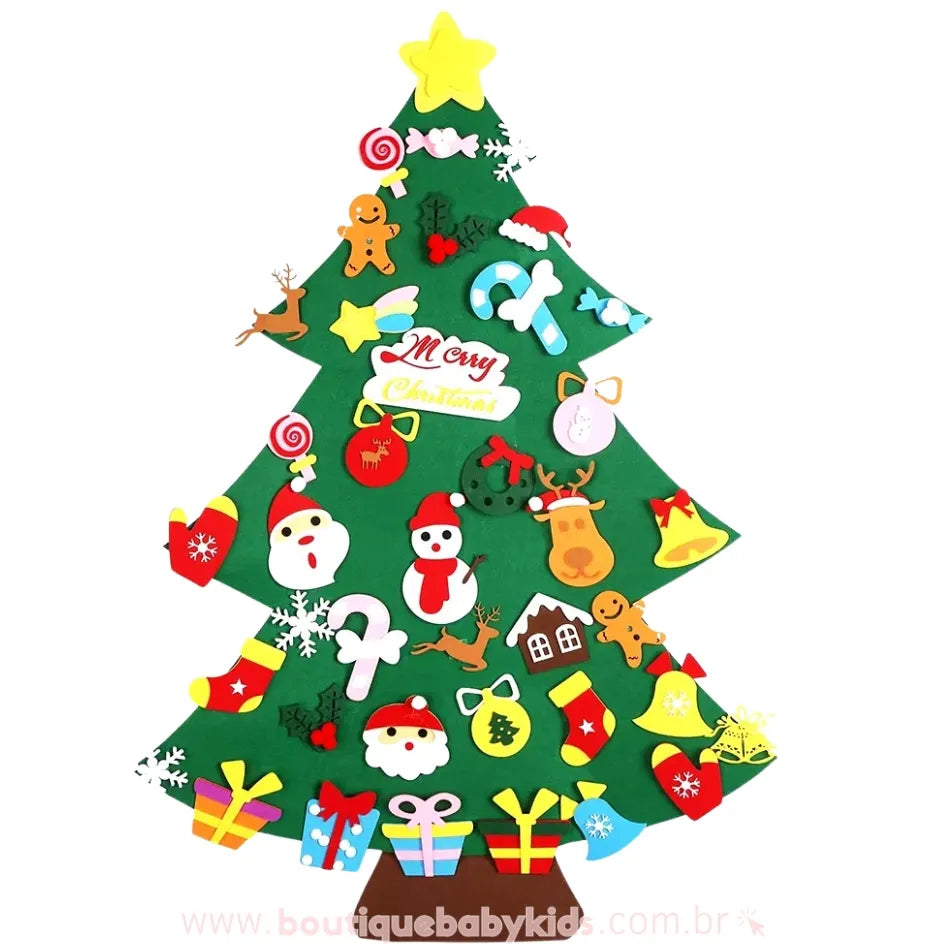 Árvore de Natal em Feltro Montessori