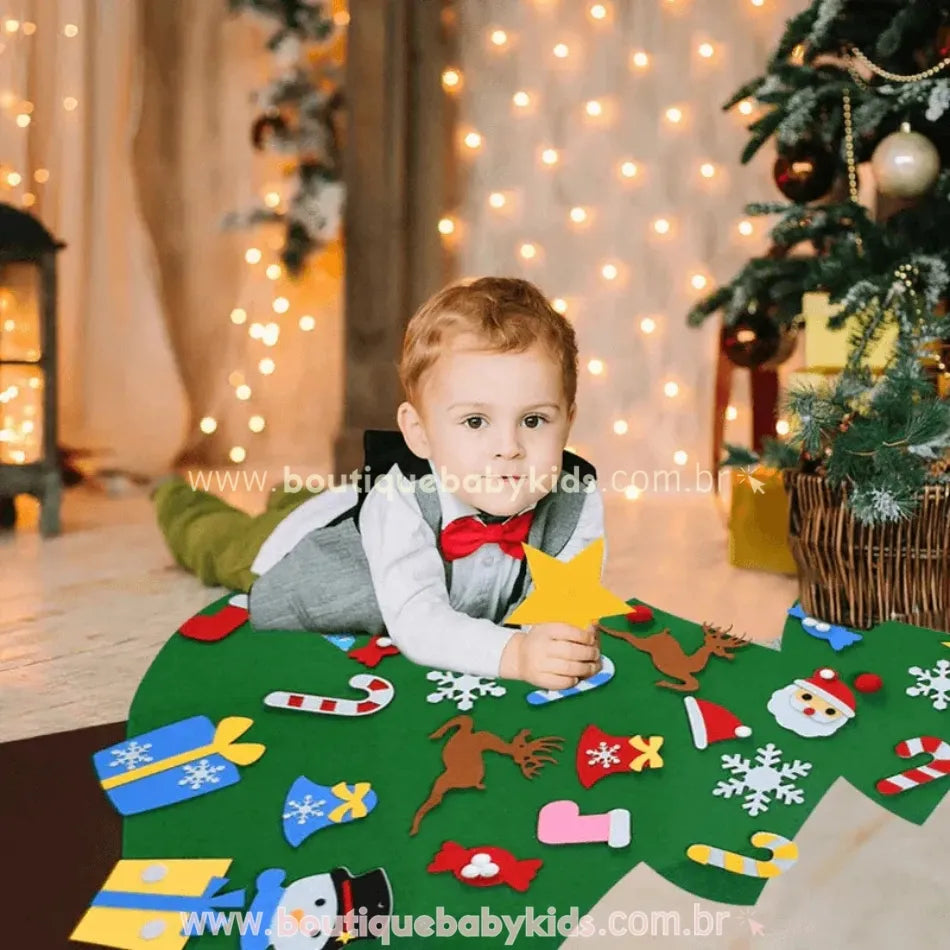 Árvore de Natal em Feltro Montessori