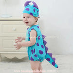 Body Bebê Fantasia Sulley Sullivan Monstros S.A com Touca - Boutique Baby Kids