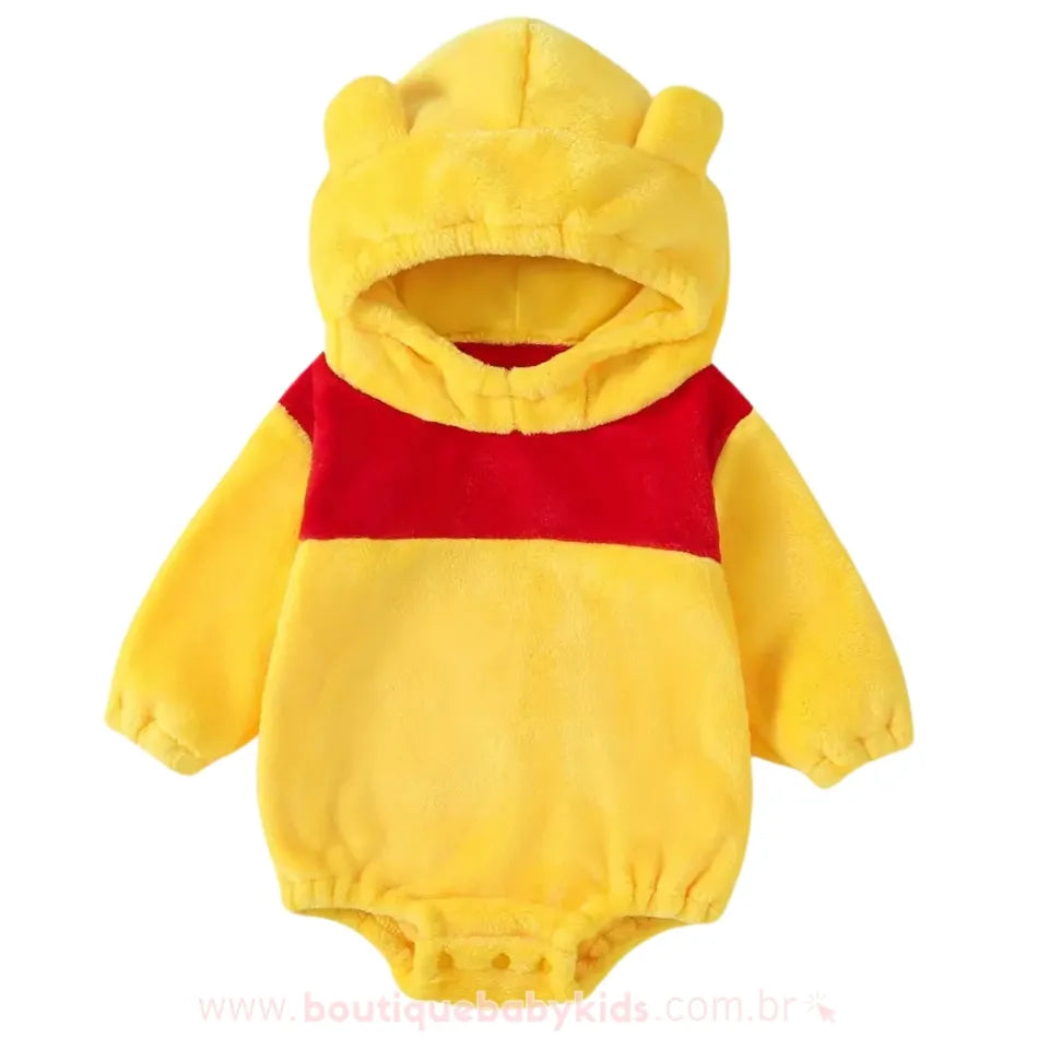 Body Bebê Fantasia Ursinho Pooh - Boutique Baby Kids