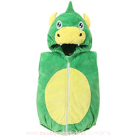 Body Bebê Fantasia Bichinho Dinossauro Verde - Boutique Baby Kids