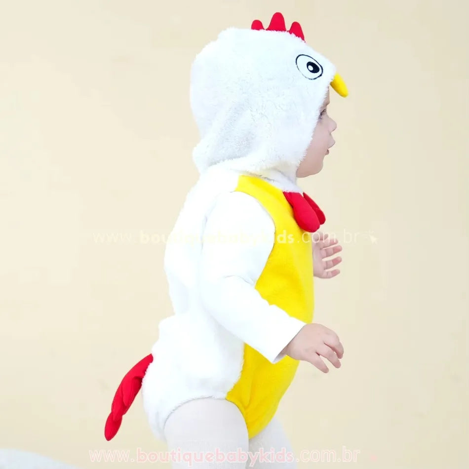 Body Bebê Fantasia Bichinho Galo - Boutique Baby Kids