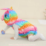 Body Bebê Fantasia Bichinho Unicórnio Colorido - Boutique Baby Kids