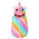 Body Bebê Fantasia Bichinho Unicórnio Colorido - Boutique Baby Kids