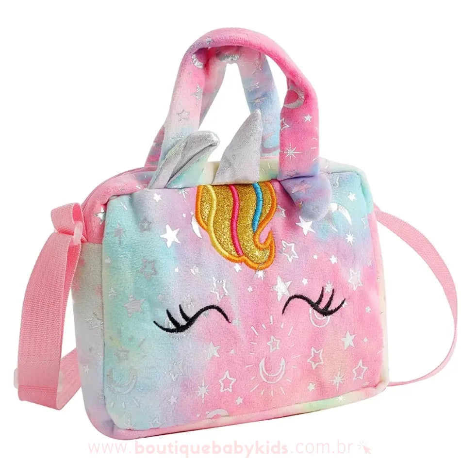 Bolsa Infantil Unicórnio Encantado Rosa - Boutique Baby Kids 