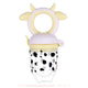 Chupeta Alimentadora para Bebês Silicone Vaquinha Amarelo - Boutique Baby Kids #amarelo