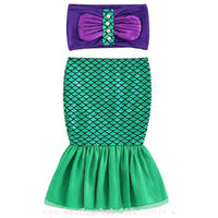 Conjunto Infantil Fantasia Princesa pequena Sereia Ariel - Boutique Baby Kids
