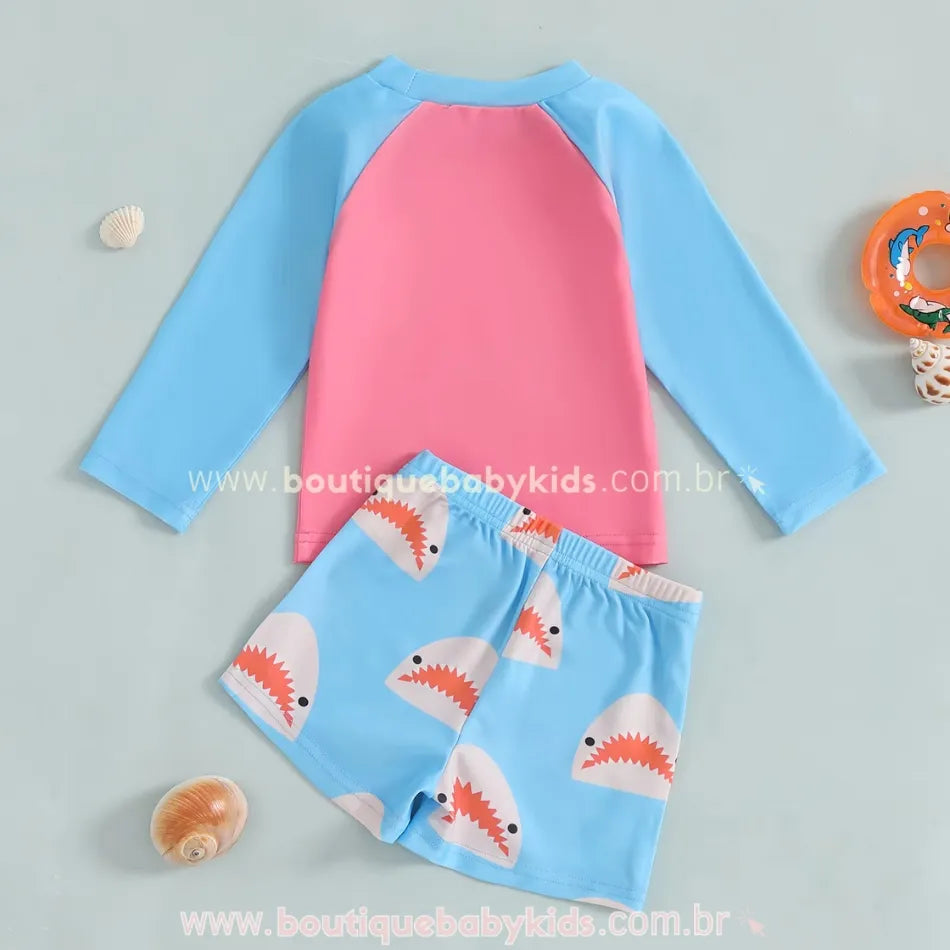 Conjunto de Praia Infantil Mergulho do Tubarão