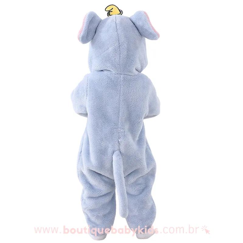 Macacão Bebê Fantasia Elefante Dumbo