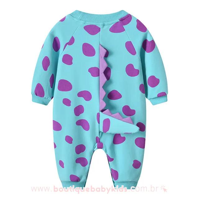 Macacão Bebê Fantasia Sulley Monstros S.A - Boutique Baby Kids