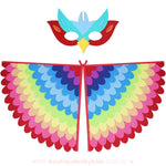 Kit Fantasia Infantil Temática Pássaro Arco-Íris Carnaval - Boutique Baby Kids