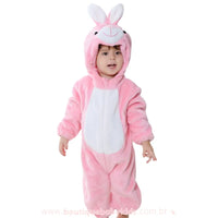 Macacão Bebê Fantasia Coelhinha Rosa - Boutique Baby Kids #rosa