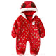 Macacão Bebê Temático de Natal com Chifrinhos Papai Noel Vermelho - Boutique Baby Kids