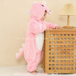 Macacão Bebê Fantasia Bichinho Dinossaura Rosa - Boutique Baby Kids 