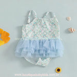 Maiô Bebê Temático Pequena Sereia com Saia Tule - Boutique Baby Kids