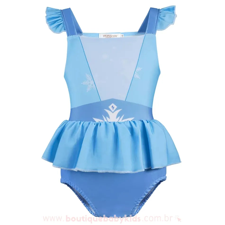 Maiô Infantil Frozen Princesa Elsa