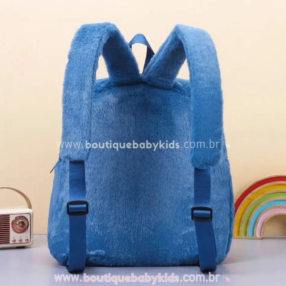 Mochila Infantil Disney Peluciada Stitch