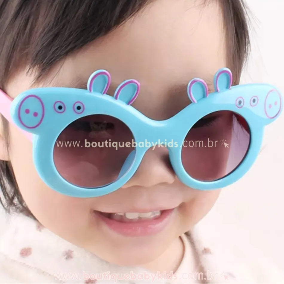 Óculos de Sol com Proteção Solar Peppa Pig Azul - Boutique Baby Kids