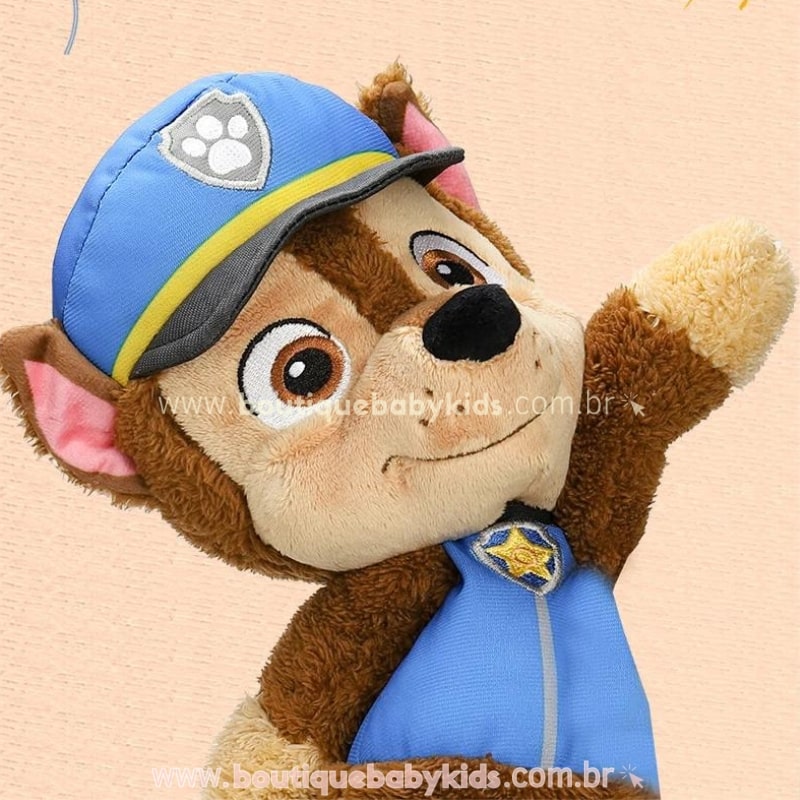 Pelúcia Personagens Patrulha Canina Chase 30 cm - Boutique Baby Kids 
