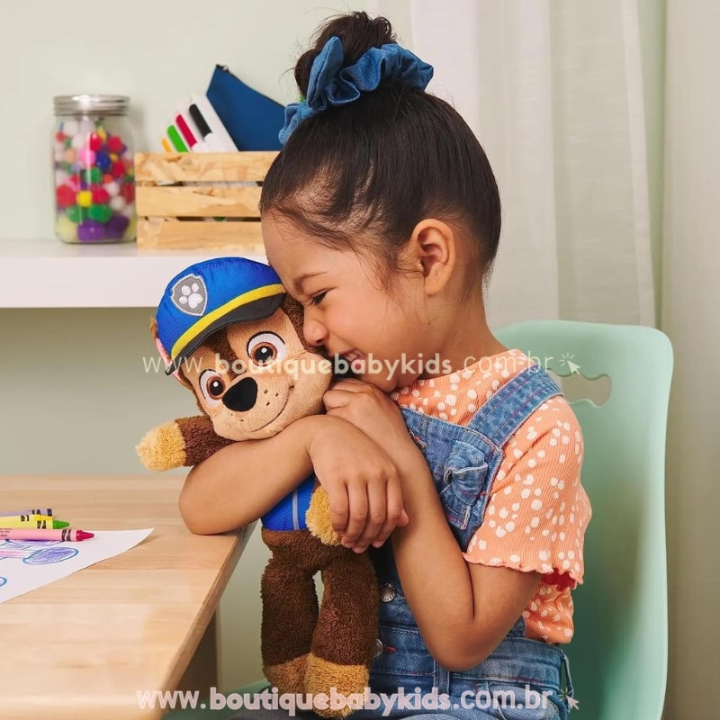 Pelúcia Personagens Patrulha Canina Chase 30 cm - Boutique Baby Kids 