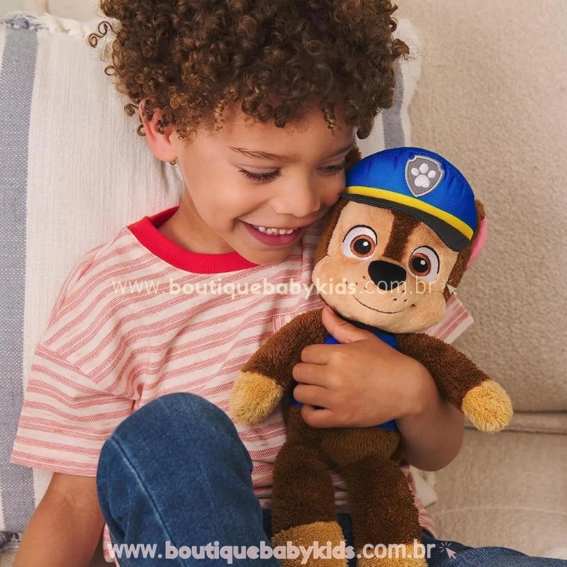 Pelúcia Personagens Patrulha Canina Chase 30 cm - Boutique Baby Kids 