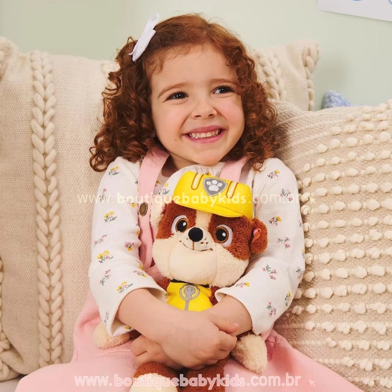 Pelúcia Personagens Patrulha Canina Rubble 30 cm - Boutique Baby Kids 