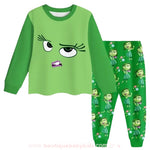 Pijama Infantil Longo Emoções Divertida Mente Nojinho Verde - Boutique Baby Kids 