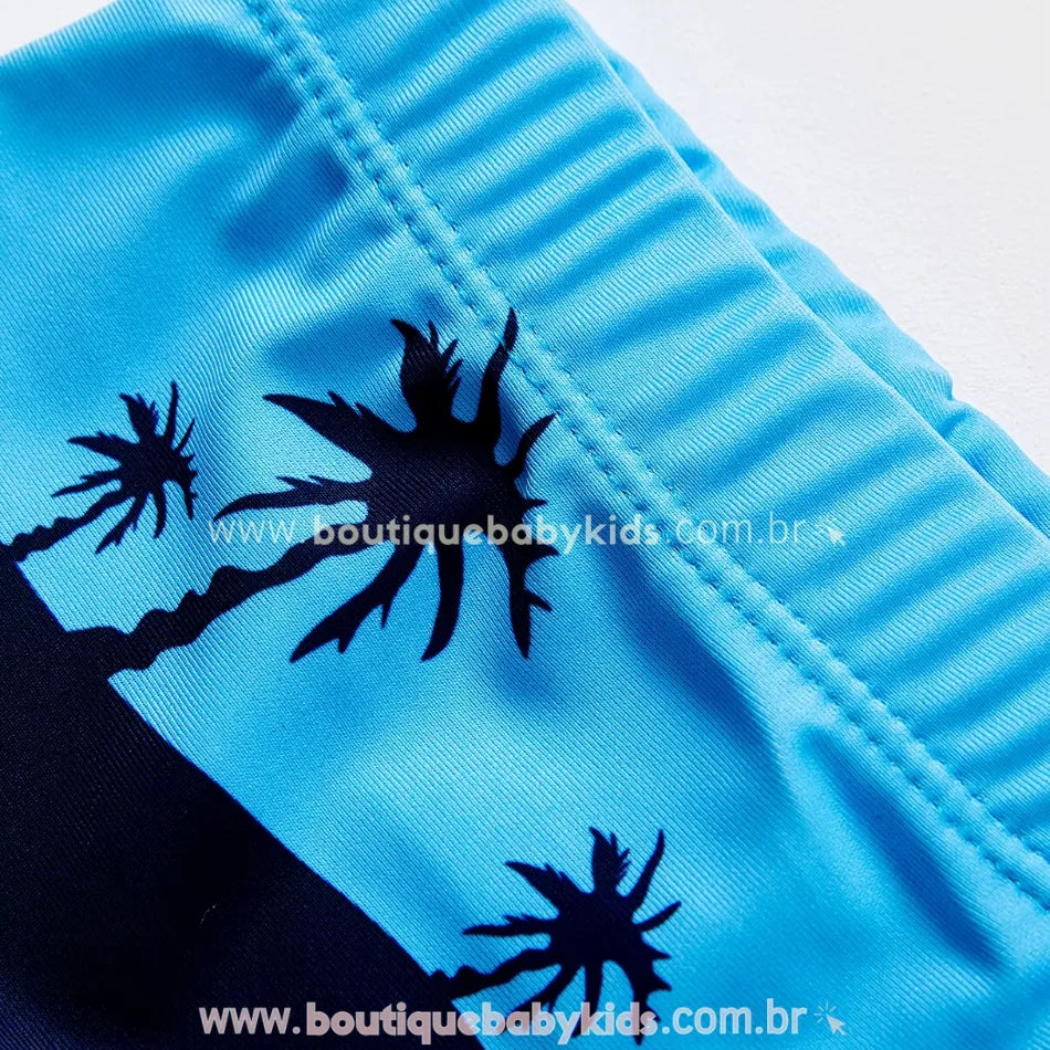 Sunga Infantil Boxer Tubarão Splash