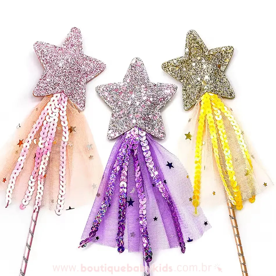 Varinha Mágica Encanto das Estrelas Glitter - Boutique Baby Kids