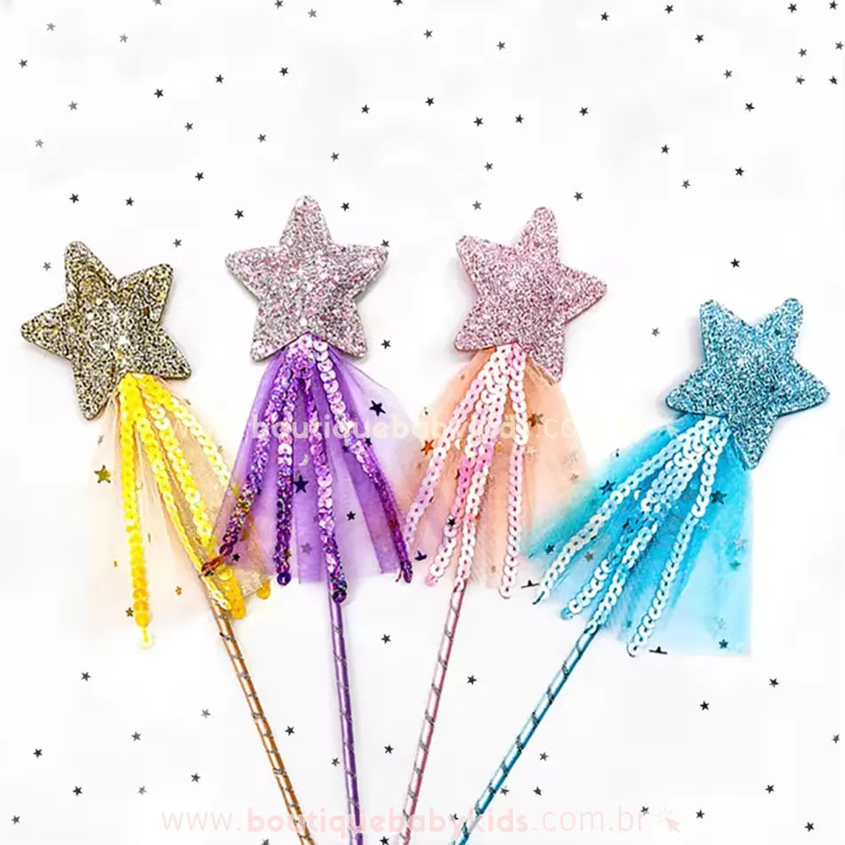 Varinha Mágica Encanto das Estrelas Glitter - Boutique Baby Kids