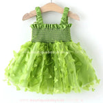 Vestido Bebê Tule Borboleta com Asinhas Verde - Boutique Baby Kids 