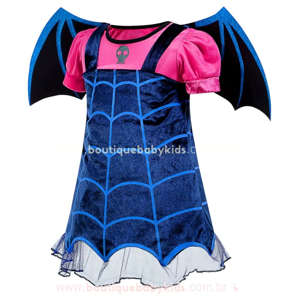 Vestido Infantil Fantasia Vampirina com Asas - Boutique Baby Kids