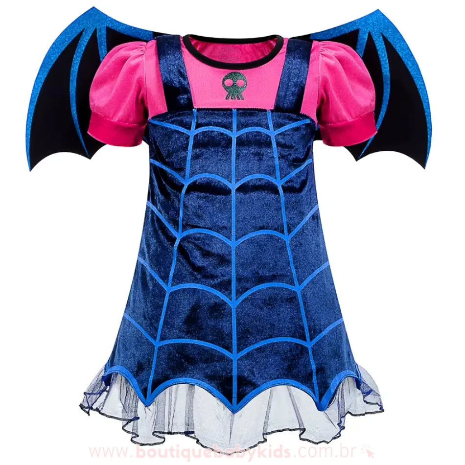Vestido Infantil Fantasia Vampirina com Asas - Boutique Baby Kids