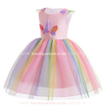 Vestido Infantil Temático Magia do Unicórnio Rosa - Boutique Baby Kids 