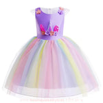 Vestido Infantil Temático Magia do Unicórnio Lilás - Boutique Baby Kids 
