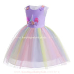 Vestido Infantil Temático Magia do Unicórnio Lilás - Boutique Baby Kids 