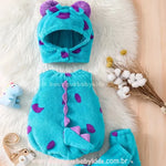 Body Bebê Fantasia Monstrinho Sulley com Acessórios - Boutique Baby Kids