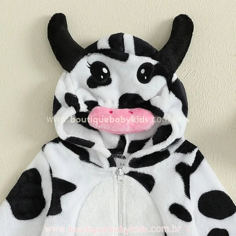 Body Bebê Fantasia Vaquinha com Meia