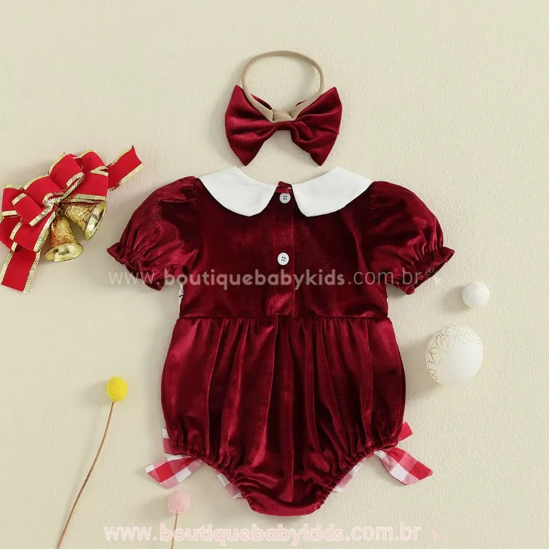 Body Bebê Temático Luzinhas de Natal