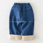 Calça Bebê Jeans Natalina Forrada Rena Christmas - Boutique Baby Kids