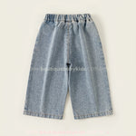 Calça Infantil Jeans Jardim Colorê com Flores - Boutique Baby Kids