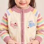 Cardigan Infantil Clube dos Bichinhos em Tricot - Boutique Baby Kids