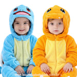 Combo – Macacão Bebê Fantasia Pokémon Squirtle & Charmander - Boutique Baby Kids