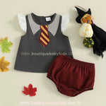 Conjunto Bebê Fantasia Bruxinha de Grifinória Hermione - Boutique Baby Kids